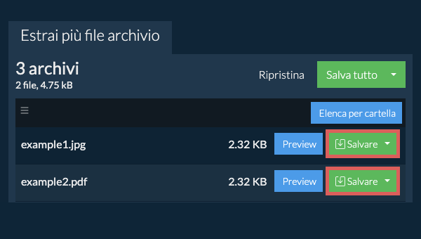 Fare clic qui per salvare il file Fare clic qui per salvare il file