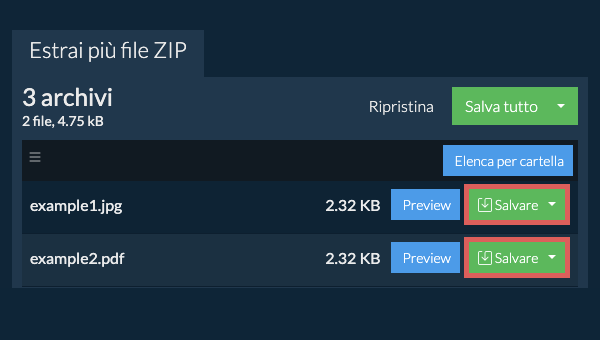 Fare clic qui per salvare il file Fare clic qui per salvare il file