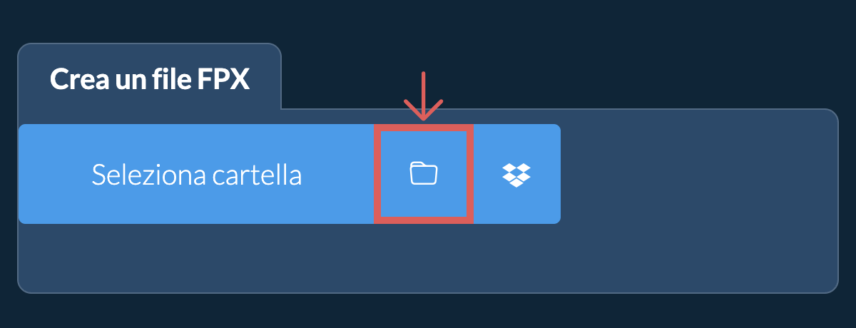 Seleziona cartella Seleziona cartella