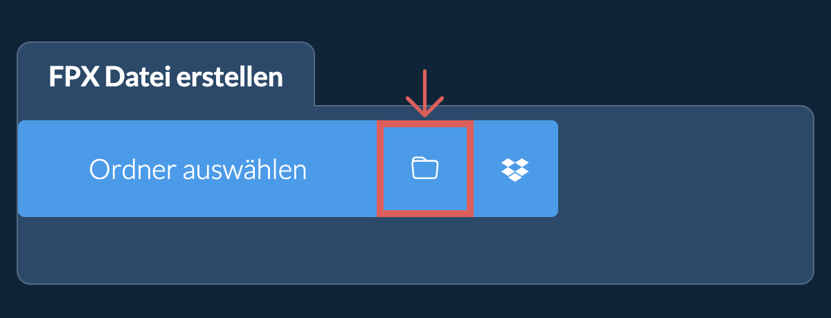 Ordner auswählen Ordner auswählen