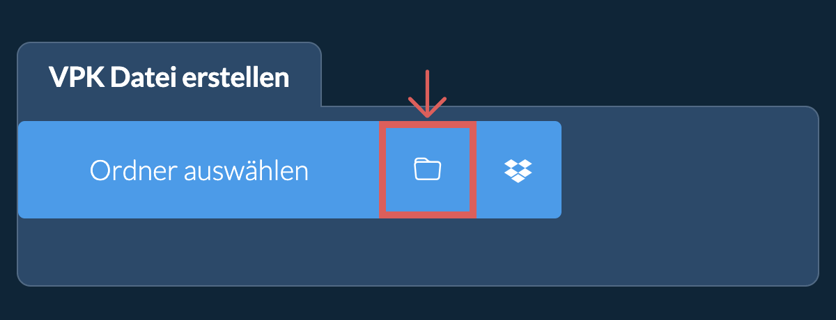 Ordner auswählen Ordner auswählen