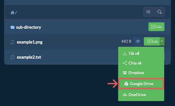 Lưu vào Google Drive Lưu vào Google Drive