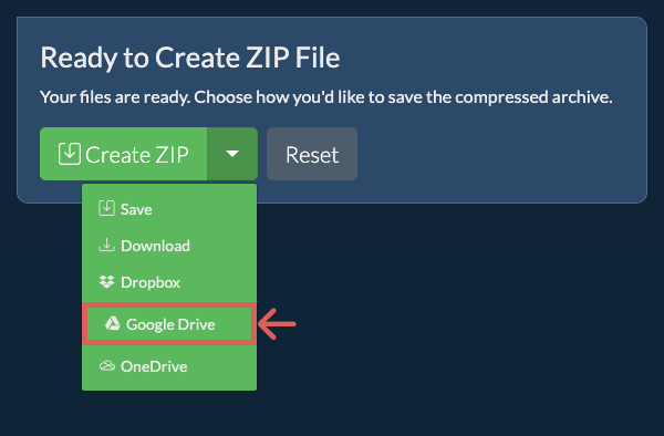 Save to Google Drive