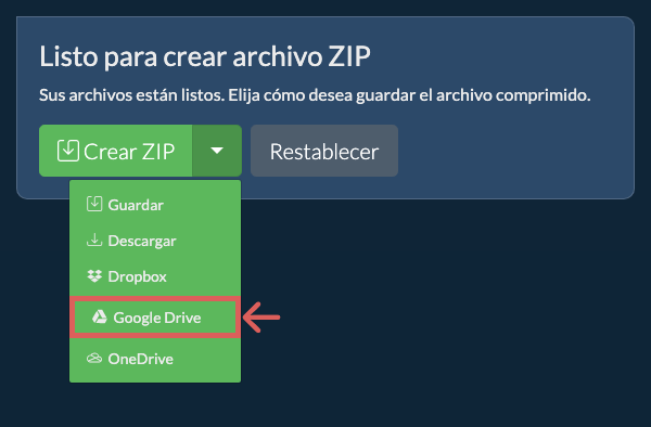 Guardar en Google Drive Guardar en Google Drive