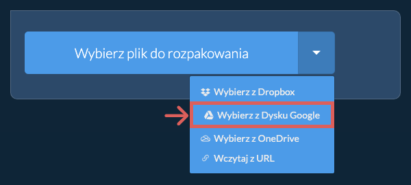 Wybierz z Dysku Google