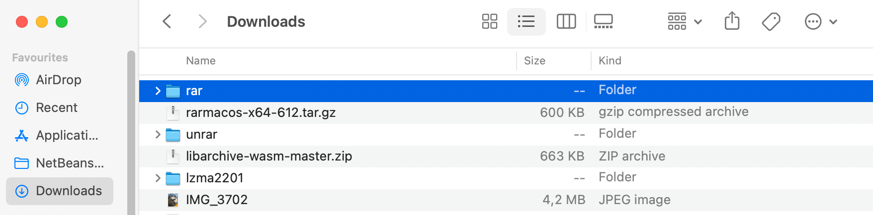 Extract WinRAR for Mac