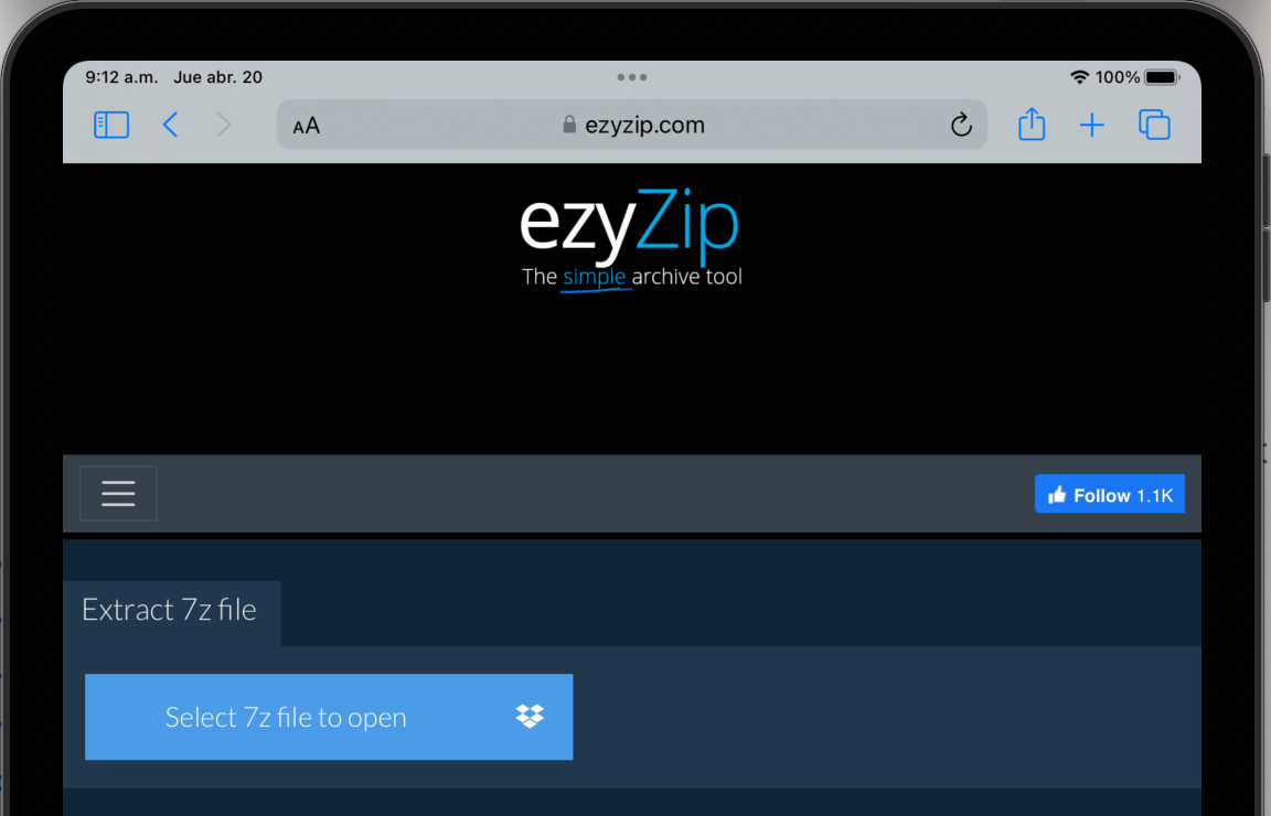Navigate to 7Z extraction page