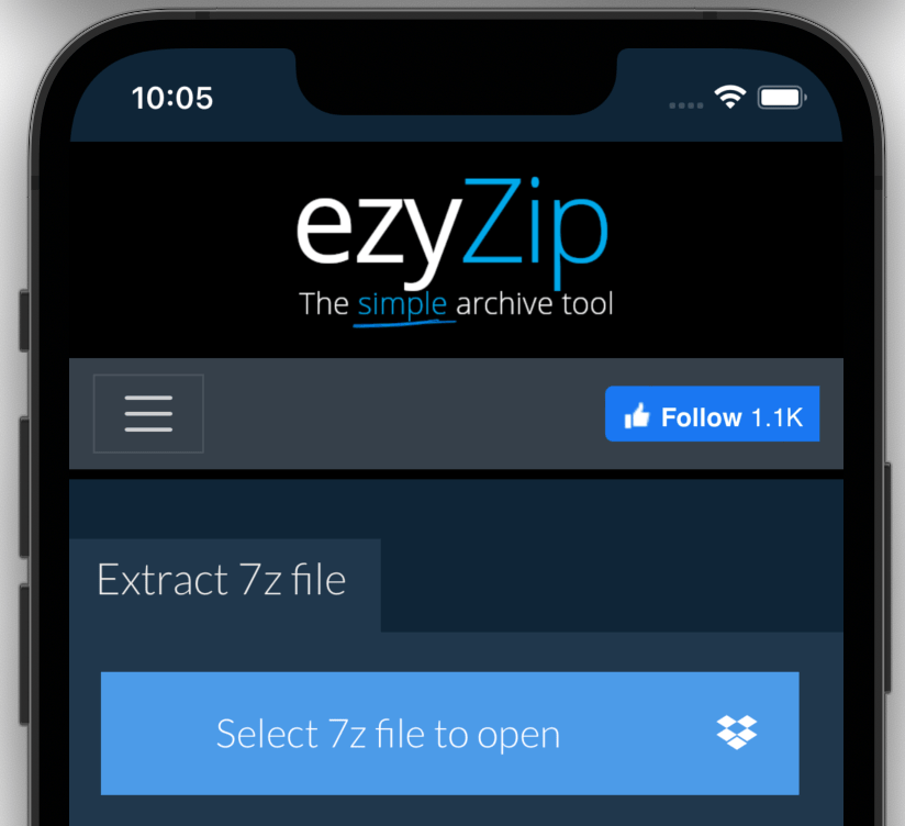 Navigate to 7Z extraction page