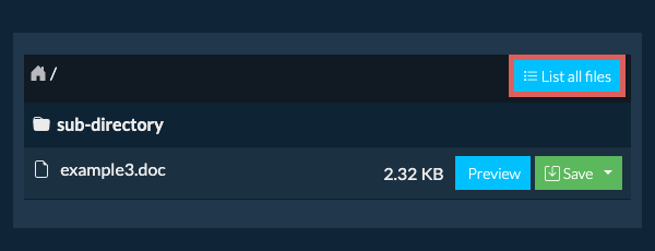List of all files inside LHA file