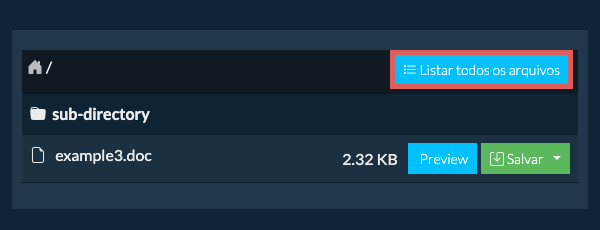 Lista de todos os arquivos dentro do arquivo RPM