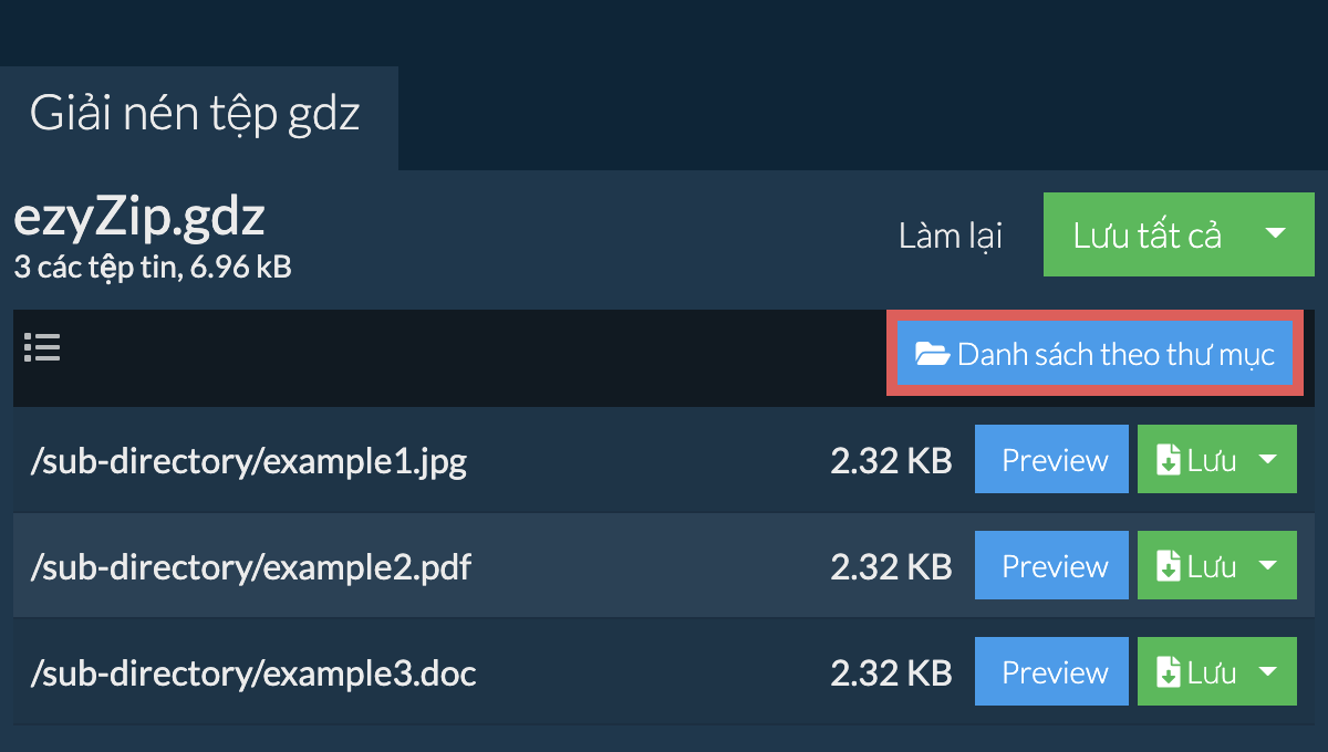 gdz: Danh sách theo thư mục