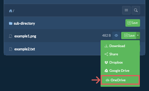Save to OneDrive Save to OneDrive