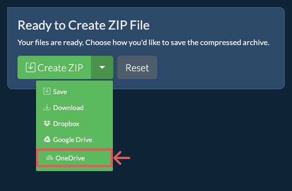 Save to OneDrive