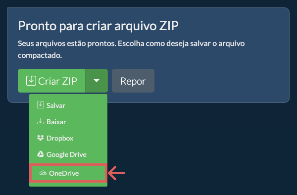 Salvar no OneDrive