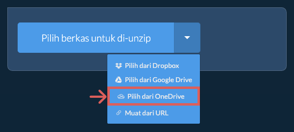 Pilih dari OneDrive Pilih dari OneDrive