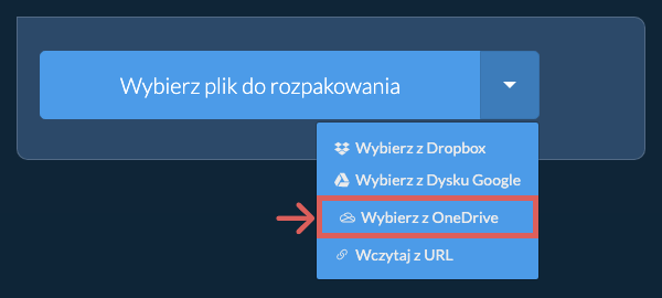 Wybierz z OneDrive