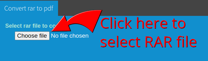 how to convert pdf file to rar format
