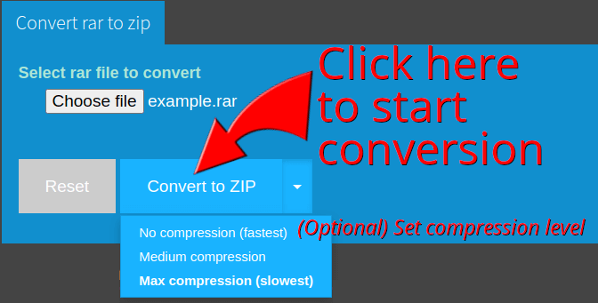 convert zip to rar convert zip to rar