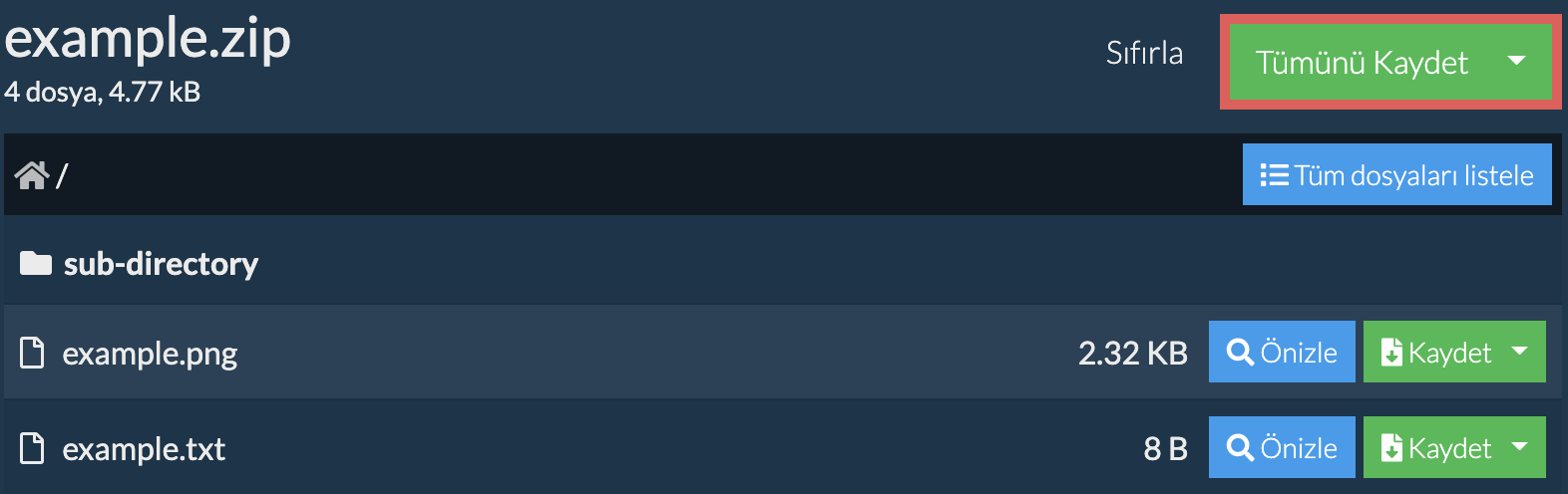 Click here to select output folder