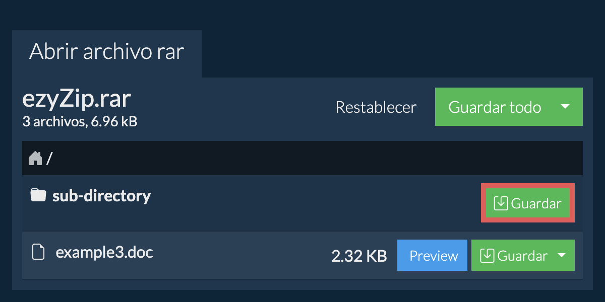 Guardar