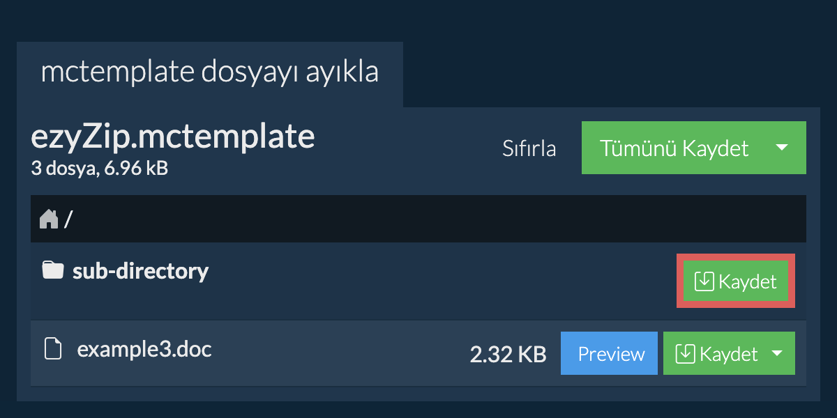 Kaydet