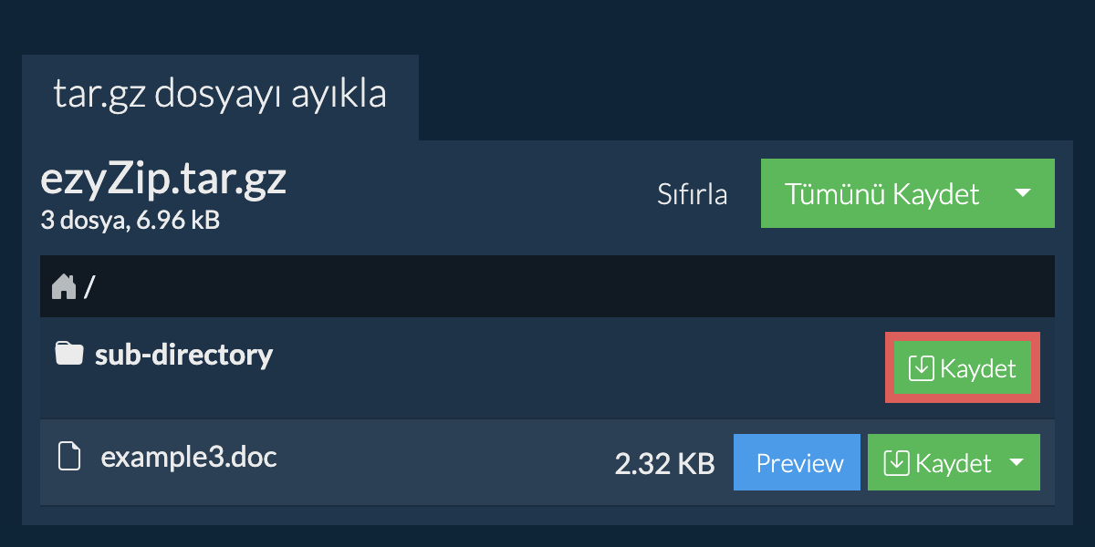 Kaydet