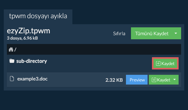Kaydet