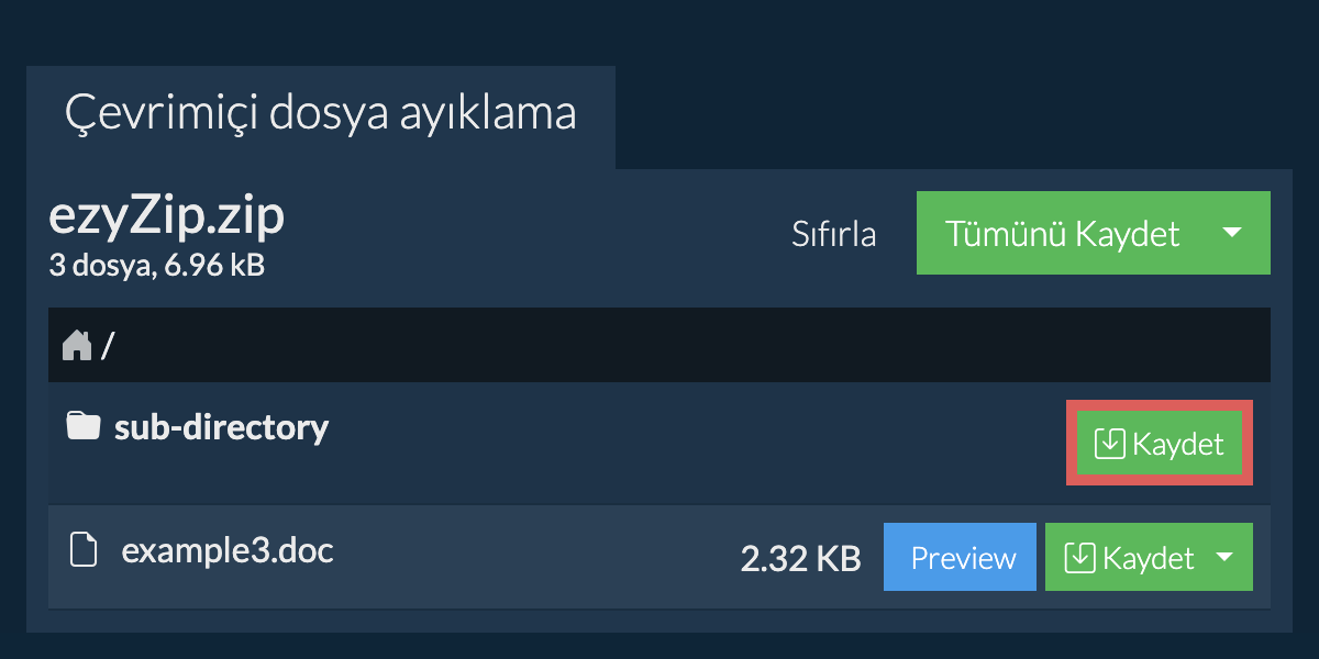 Kaydet