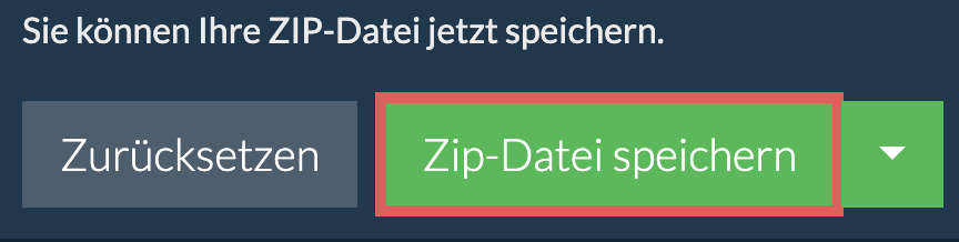 Klicken Sie hier, um die ZIP-Datei auf dem lokalen Laufwerk zu speichern