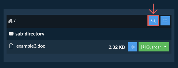Haga clic en el icono de búsqueda