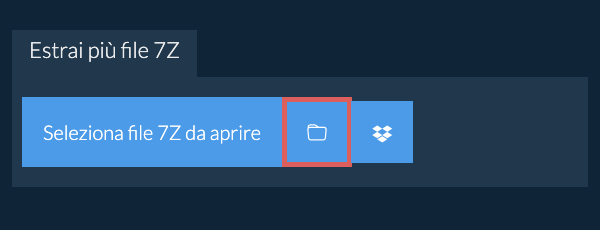 Clicca sull'icona della cartella