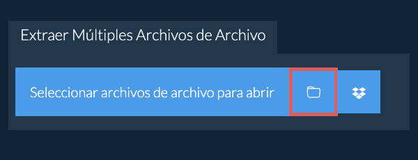 Haga clic en el icono de carpeta