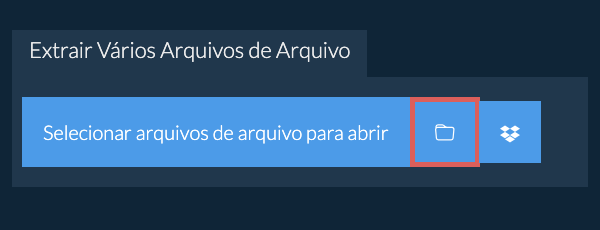 Clique no ícone da pasta