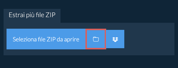 Clicca sull'icona della cartella