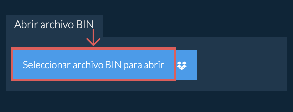 Abrir archivo BIN