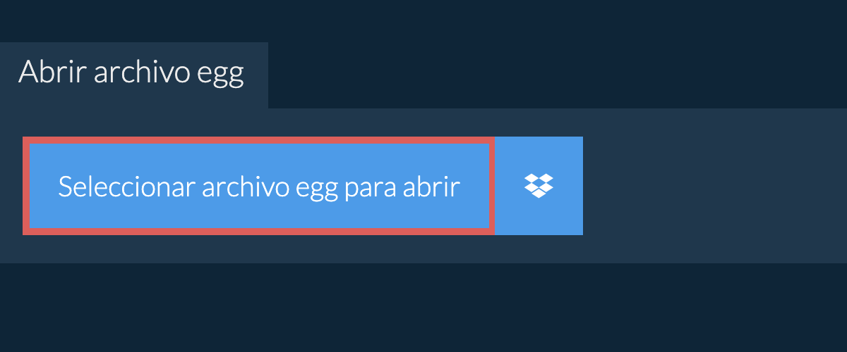 Abrir archivo egg