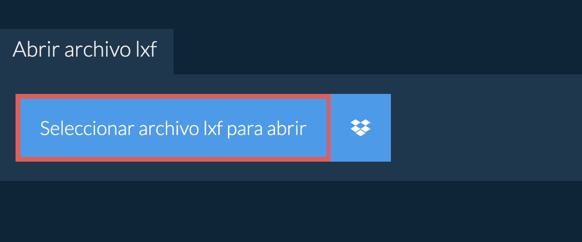 Abrir archivo lxf