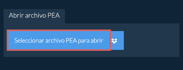 Abrir archivo PEA