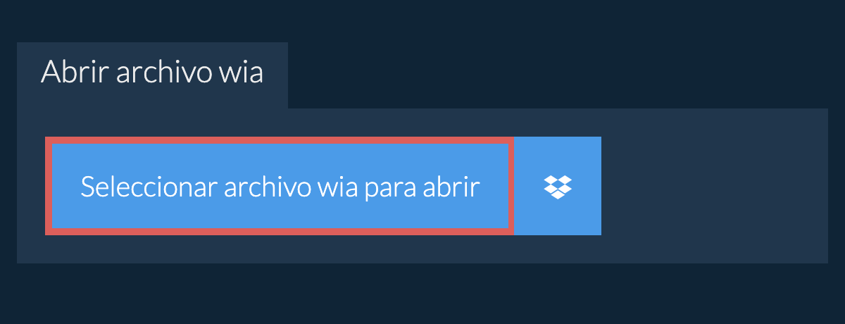 Abrir archivo wia