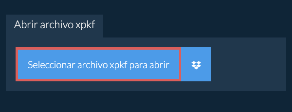 Abrir archivo xpkf