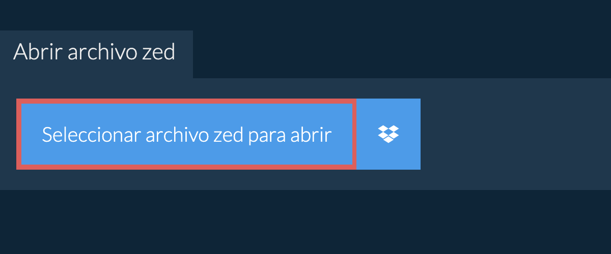 Abrir archivo zed