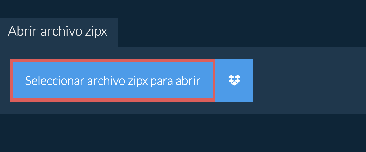 Abrir archivo zipx