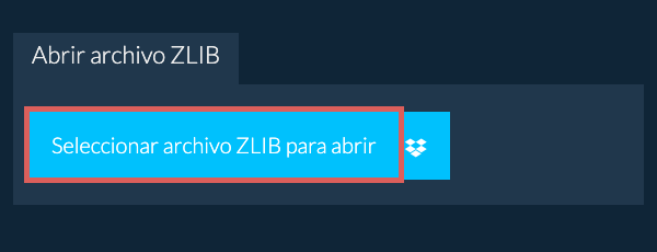 Abrir archivo ZLIB