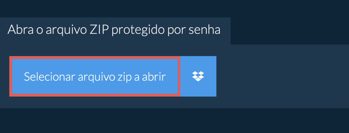 Abra o arquivo zip protegido por senha