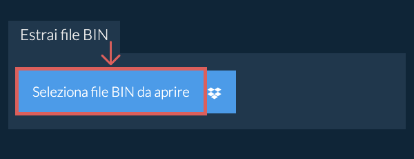 Estrai file BIN