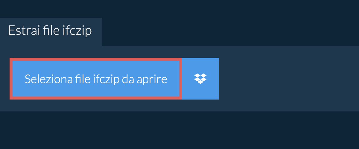 Estrai file ifczip