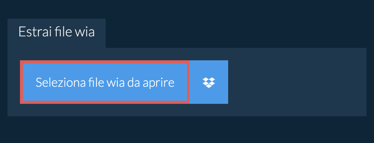 Estrai file wia