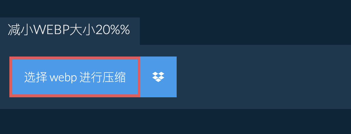 减小webp大小20%%