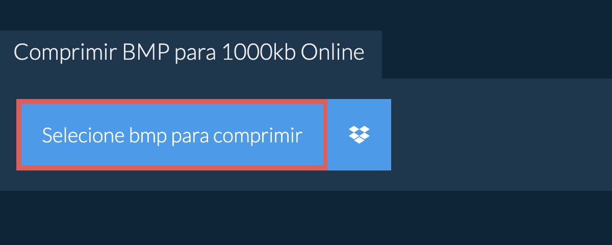 Comprimir bmp para 1000kb Online