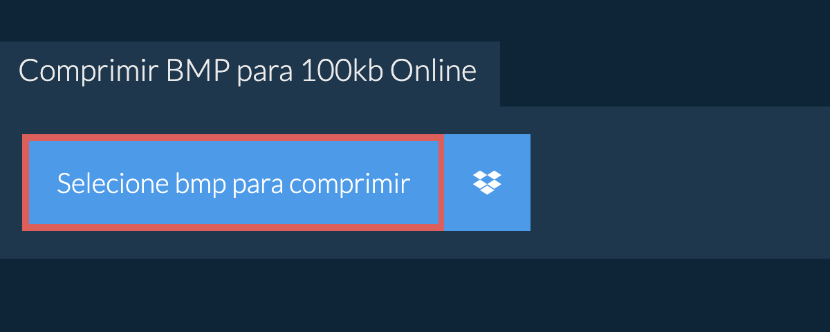 Comprimir bmp para 100kb Online